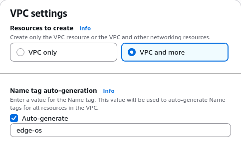 Creating a VPC